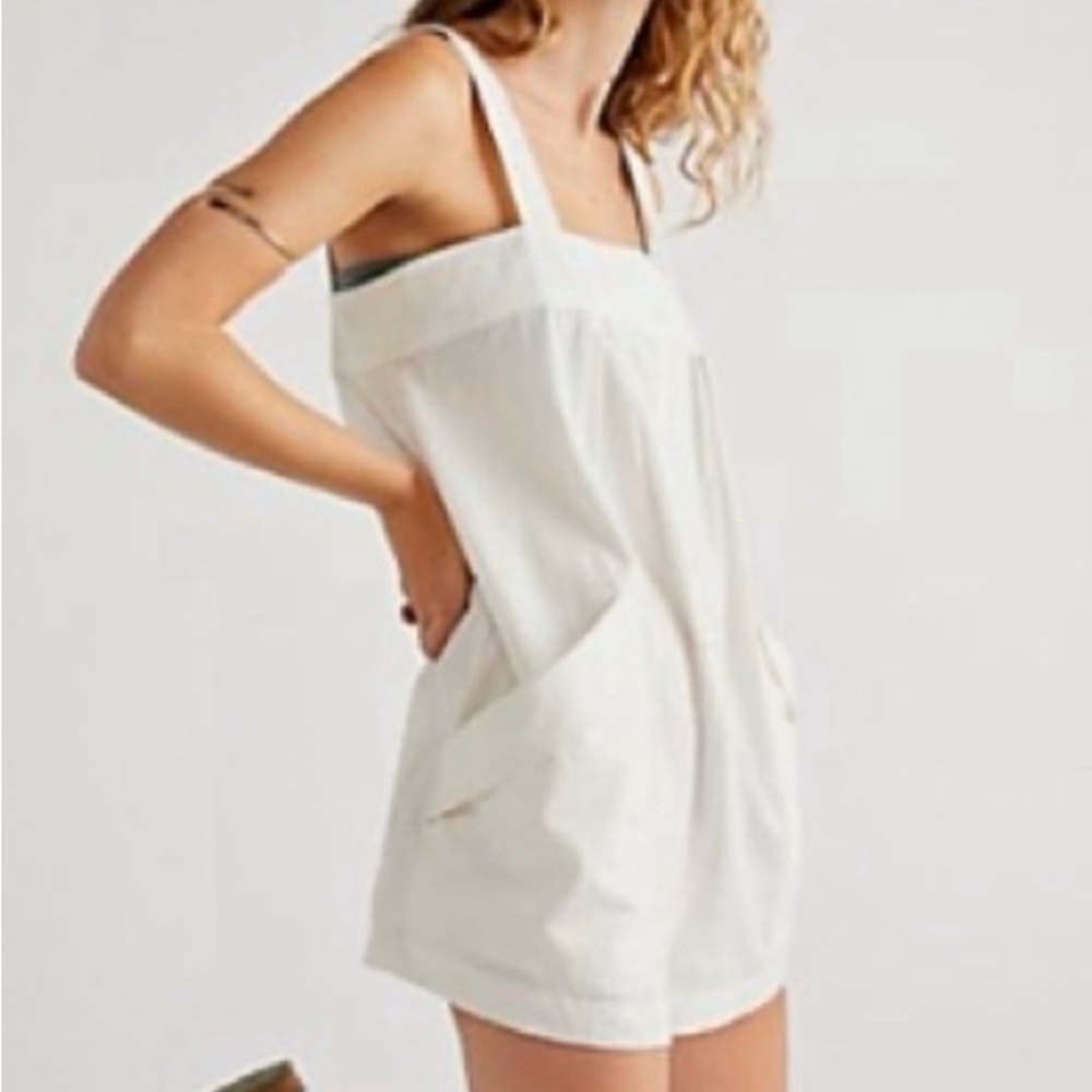 Free People Botton Up Rework Romper